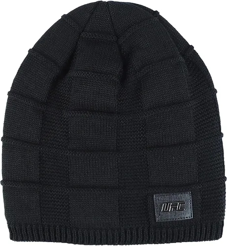 Vista 2 de Gorro de invierno para hombre y mujer, calcetines de forro polar grueso y cálido de punto casual Negro