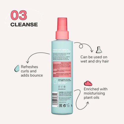 Vista 2 de Imbue Spray acondicionador sin enjuague para cabello rizado, 6.7 onzas líquidas, aceite de coco, control de encrespamiento, acondicionador sin