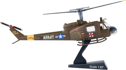 Vista 3 de Daron Worldwide Trading Sello postal UH-1 Huey MEDEVAC Vehículo del Ejército de EE. UU. (Escala 1/87)