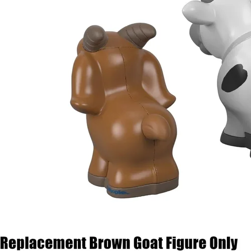 Vista 4 de Pieza de repuesto para el juego Fisher-Price Little People Farm Animal Friends - GFL21 ~ Figura de repuesto de cabra marrón
