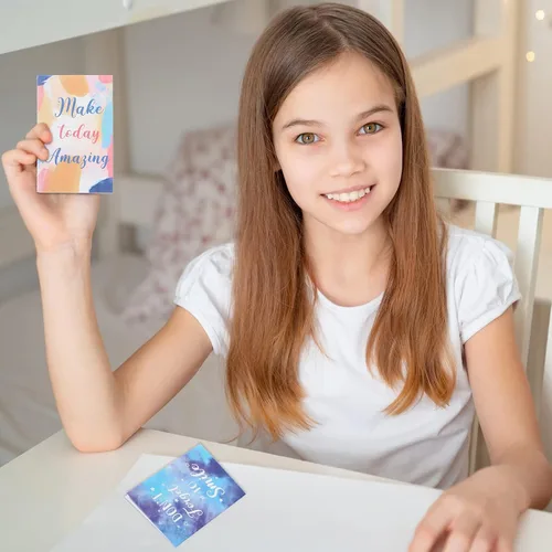 Vista 7 de 24 blocs de notas inspiradores, mini citas motivacionales, cuaderno pequeño colorido de bolsillo, bloc de notas, cuaderno inspirador para escuela