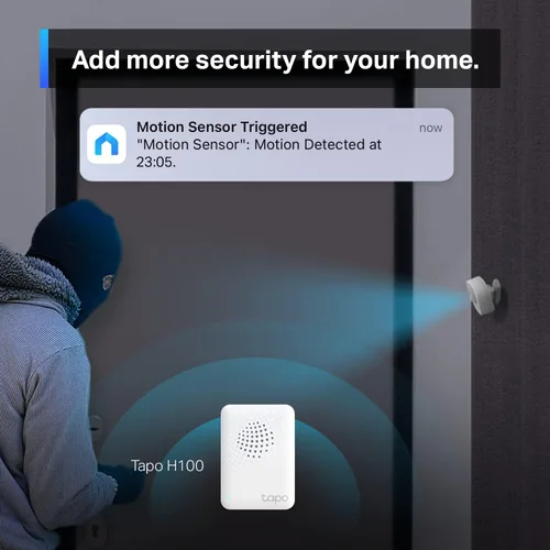 Vista 6 de TP-Link Tapo Sensor de movimiento, requiere Tapo Hub, batería de larga duración con protocolo inalámbrico de baja potencia Sub-1G, detección