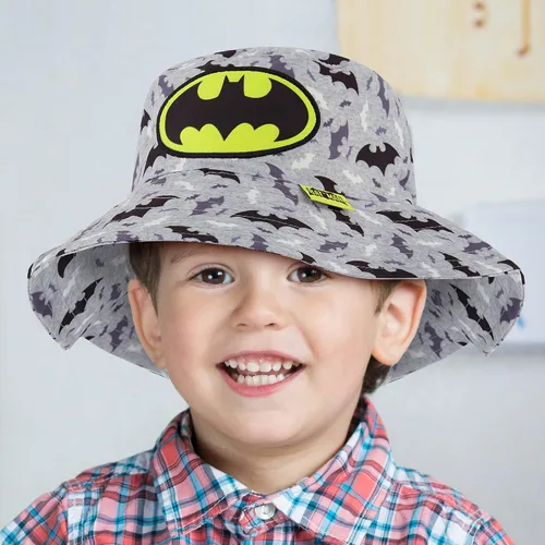 Vista 2 de DC Comics Gorra de béisbol con diseño de pescador, sombrero de sol para niños de 2 a 4 años