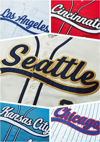 Vista 2 de Camiseta cosida de béisbol Milwaukee personalizada para hombres/mujeres/jóvenes para fanáticos de los deportes