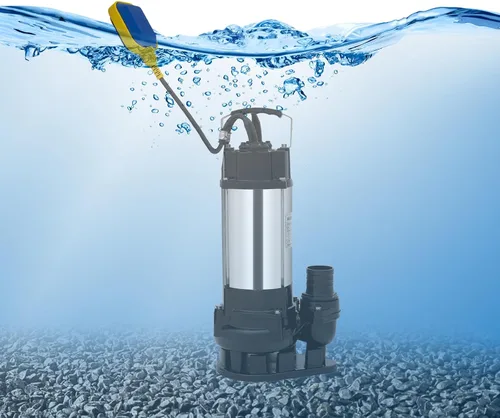 Vista 7 de Bomba de amoladora de aguas residuales, bomba de aguas residuales/efluentes de 3/4 HP con interruptor de flotador automático, bombas de desagüe