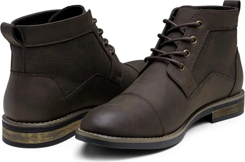 Vista 4 de Jousen Mens Boots Retro Casual Boots for Men Cap Toe Boots for Men