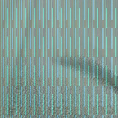 Vista 12 de oneOone - Tela de algodón flexible y aguamarina, diseño de rayas de costura, proyectos de manualidades de 39.8 in de ancho