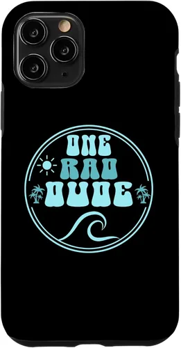 Vista 29 de One Rad Dude 1st Birthday Surf Beach Groovy Case for iPhone 17