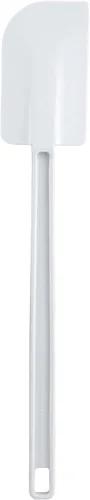 Vista 3 de Winco Cuchara Espátula de silicona, 10 pulgadas, color blanco, mediano
