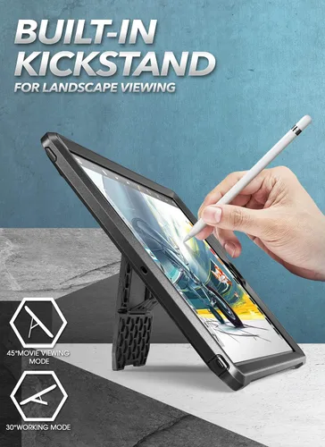 Vista 2 de SUPCASE Funda para iPad de 9ª Generación con Protector de Pantalla (Unicorn Beetle Pro), [Soporte Integrado] Funda Protectora Resistente de Servicio