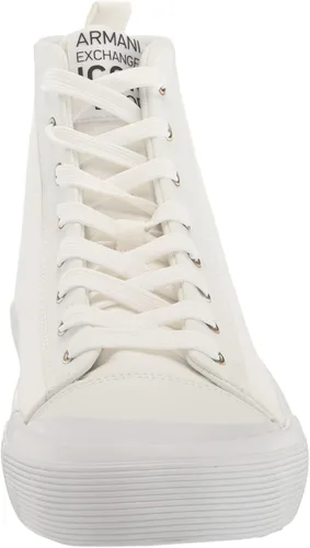 Vista 2 de AX ARMANI EXCHANGE Tenis altos con logotipo Icon para hombre