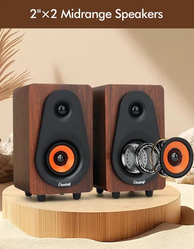 Vista 3 de 【Actualización 2026】 Altavoces de computadora USB 2.1 con subwoofer, altavoces de PC de 3.5mm/USB con subwoofer, modos PC/entrada