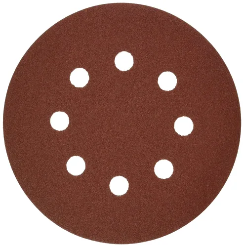 Vista 9 de BOSCH SR5R120 - Discos de lija de gancho y bucle de 5 pulgadas de grano 120 de 5 pulgadas y 8 orificios (paquete de 4)