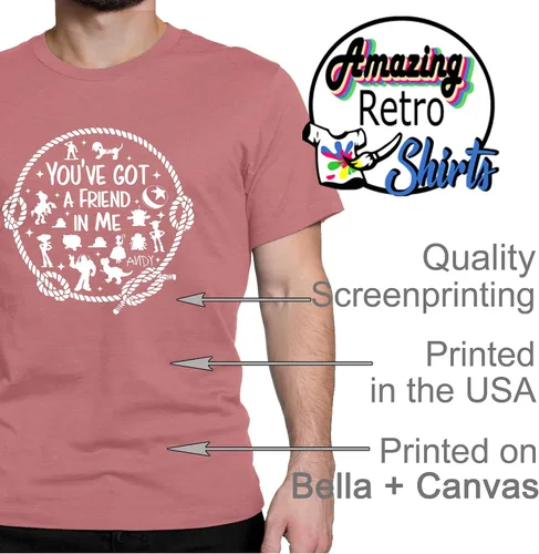 Vista 6 de You've Got A Friend in Me - Camiseta de manga corta para mujeres y hombres, camiseta unisex con estampado de letras divertidas
