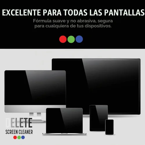 Vista 7 de Delete Kit de spray limpiador de pantalla, botella de 16 onzas y paño