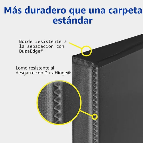 Vista 2 de Carpeta resistente Avery para trabajos, Blanco Paquete de 10