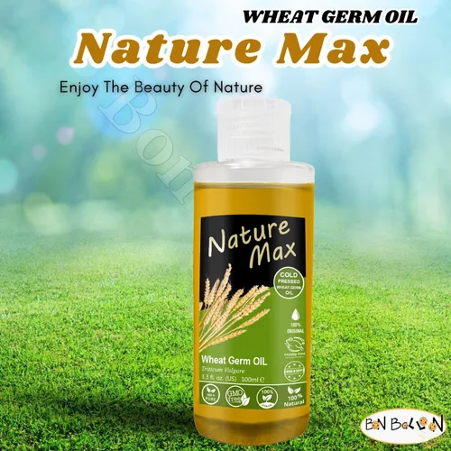 Vista 3 de Nature Max Aceite esencial de germen de trigo, aceites esenciales naturales sin diluir puro para el cuidado del cabello y la piel, prensado en frío