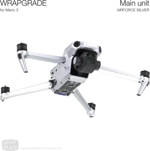 Vista 5 de Adhesivos de piel completa para DJI Mavic 3 / Mavic 3 Classic (Airforce Silver)