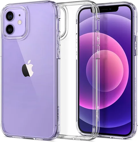 Vista 48 de Spigen Funda para iPhone 12 Mini, ultra híbrida, sin anillo magnético, antiamarilleo, transparente