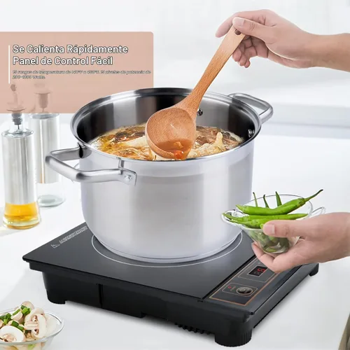 Vista 6 de Duxtop. Calentador de comida de inducción portable, de mesada, 1800 vatios, Dorado