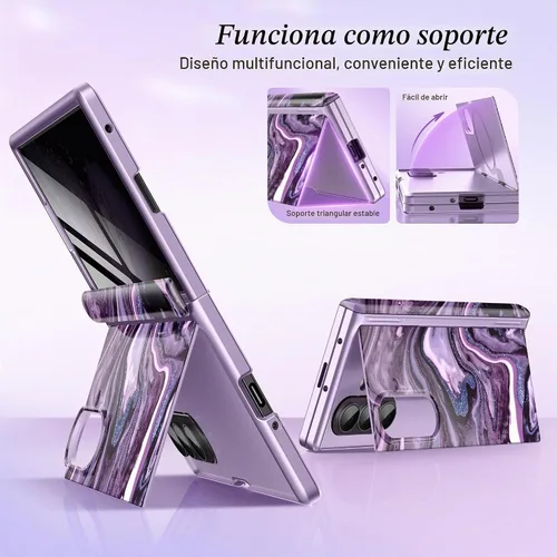 Vista 6 de GVIEWIN Funda para Z Fold 7 con protector de pantalla de privacidad [compatible con Magsafe] [Soporte integrado] Funda magnética de cuerpo completo