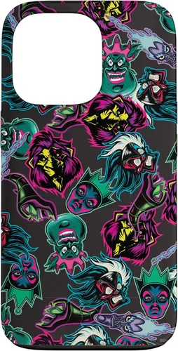 Vista 10 de Funda con estampado de neón malvado de villanos de Disney para iPhone 16