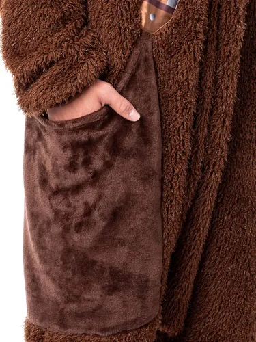 Vista 4 de Star Wars - Disfraz de Chewbacca Chewie Kigurumi para adultos, pijama para hombres y mujeres