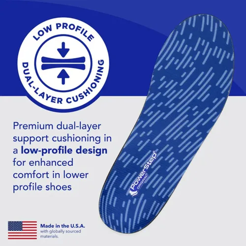 Vista 4 de Plantillas Originales PowerStep - Ortopedias para Alivio del Dolor de Arco para Zapatos Ajustados - Soporte para Pies para Fascitis Plantar