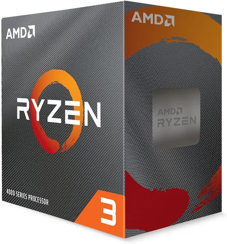 Vista 2 de AMD Ryzen 3 4100 Procesador de escritorio desbloqueado de 4 núcleos y 8 hilos con enfriador Wraith Stealth