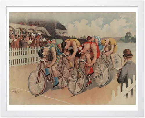 Vista 33 de Poster Master Póster vintage de Edward Penfield – Impresión de ilustración retro – Regalo para artistas, amigos – Equipos universitarios, remo Ivy