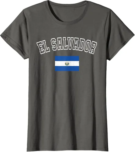 Vista 10 de Camiseta vintage con diseño de la bandera de El Salvador