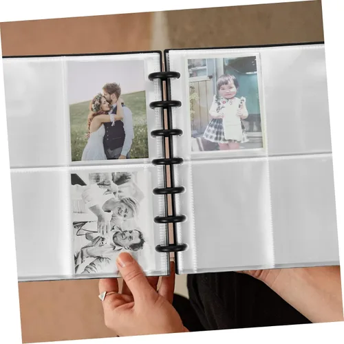 Vista 2 de Zerodeko Mini Photo Album for Photocard Collection Hand-made Storage Book Pages Elegant Design for Souvenirs and Memories Lightweight and Portable