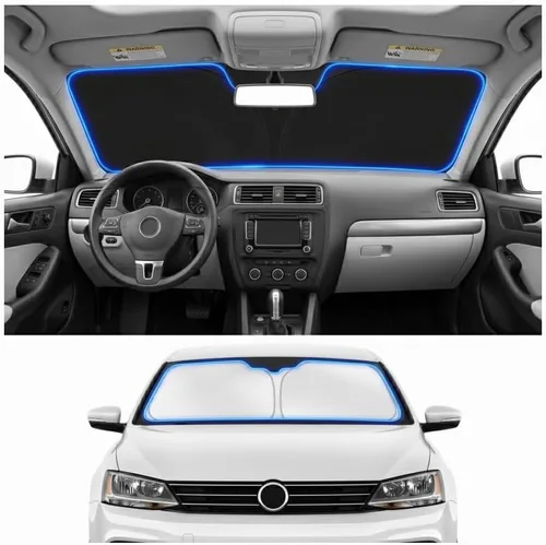 Vista 46 de Parasol para parabrisas para BMW X1 E84 2016-2024 2025, accesorios – Cubierta de parasol para parabrisas de ventana delantera, ajuste personalizado