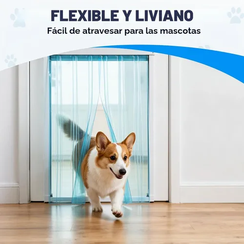 Vista 6 de Solapas de repuesto para puerta de perro de 9.8 pulgadas x 4.9 pies, tiras de vinilo transparente para caseta de perro casera o puerta de gato