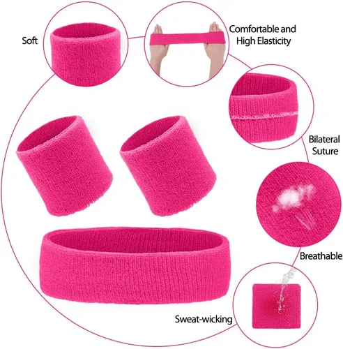 Vista 4 de Diademas de entrenamiento, diademas deportivas y al aire libre, accesorios de gimnasio, diadema que absorbe la humedad, bandas para el sudor