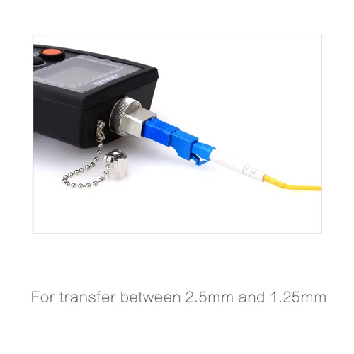 Vista 7 de FTTH Herramienta de equipo óptico LC hembra a SC macho brida híbrida monomodo 9/125 SM conector adaptador de fibra óptica para comunicación digital