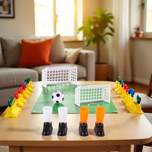 Vista 3 de 1 juego de fútbol de dedo juego de fútbol partido divertido juego de mesa de dedo con dos objetivos para fanáticos fiesta club fútbol productos
