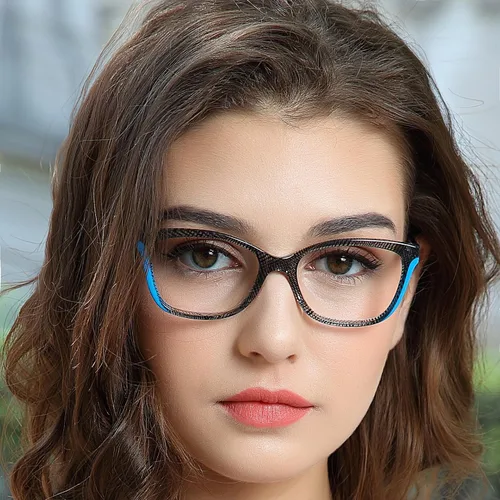 Vista 3 de OCCI CHIARI Lentes elegantes con marco de gafas para mujer con lente transparente sin receta