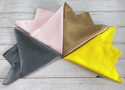 Vista 97 de KissTies Juego de corbatas de satén para hombre + pañuelo de bolsillo