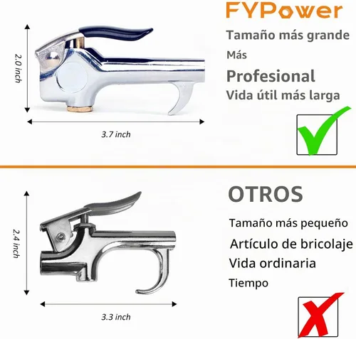 Vista 6 de Kit de accesorios para compresor de aire de 22 piezas con manguera