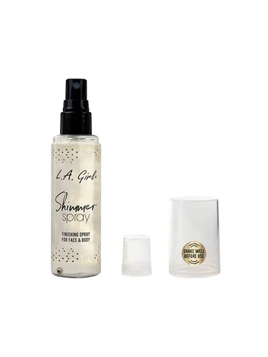 Vista 7 de L.A. Girl Spray con Brillo, 2.7 onzas líquidas, Oro Oro Rosa