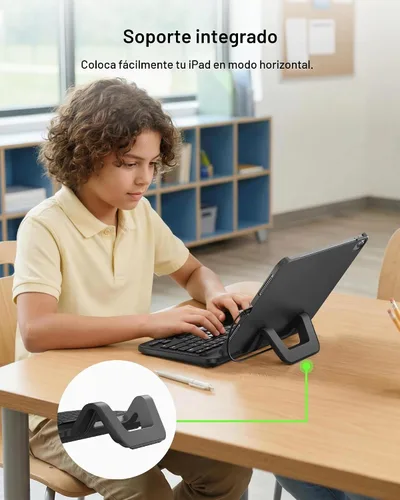 Vista 5 de Belkin B2B130 Teclado con cable para tableta con soporte y conector Lightning para iPad