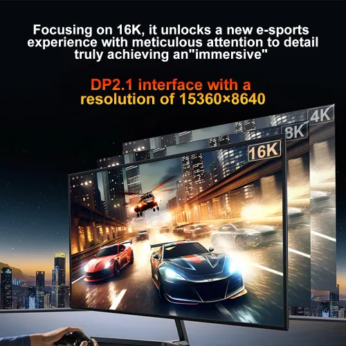 Vista 6 de Cable USB C a DisplayPort 2.1, 16K @30Hz 8K a 120Hz 4K @240Hz, cable Thunderbolt 5 a DP, 40Gbps, tipo C compatible con MacBook Pro M4, M3, iPhone 16