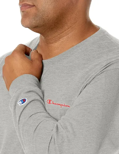 Vista 3 de Champion Camiseta de manga larga para hombre, camiseta clásica para hombre (regular o grande y alto)