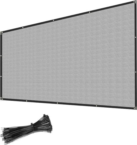 Vista 9 de Coarbor Pantalla de Privacidad para Cerca de 6' x 12' Pies, Malla de Protección contra Viento de Servicio Pesado, Red de Sombra de Cercado, Cubierta