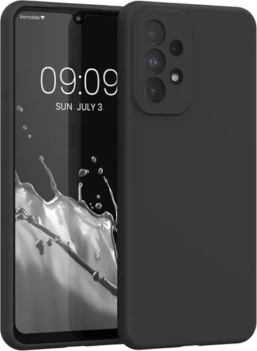 Vista 139 de kwmobile Funda Compatible con Samsung Galaxy A14 5G - Funda de teléfono de TPU y silicona con acabado suave - Verde Lima