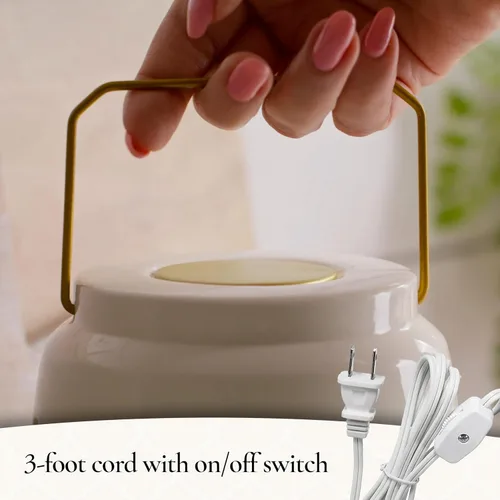 Vista 6 de Candle Warmers Calentador de iluminación de toldo Chelsea Lantern: úsalo con cualquier cera derretida