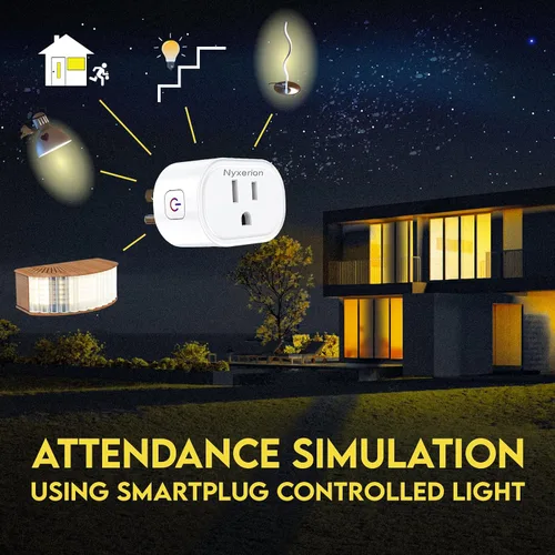 Vista 2 de Enchufe inteligente, enchufes inteligentes WiFi compatibles con Alexa y Google Home, toma WiFi inteligente con control remoto y función