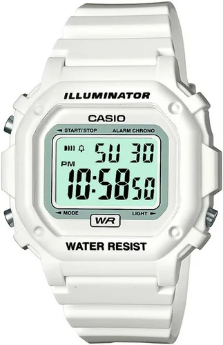 Vista 4 de Casio F108WH Series Men's Digital Watch Illuminator Water Resistant LED Light Daily Alarm 1/100 SEC Stopwatch 3 Hands (HR, Min, SEC)