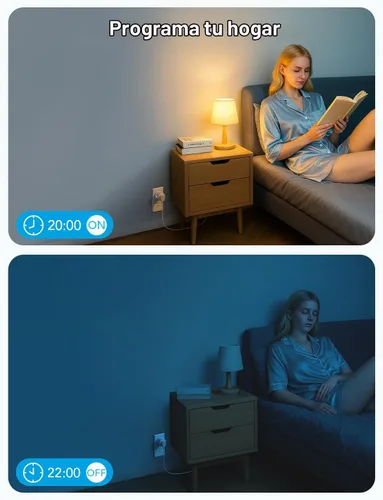Vista 8 de Govee Enchufe inteligente, salida WiFi compatible con Alexa y Google Assistant, mini enchufes inteligentes para el hogar con función de temporizador